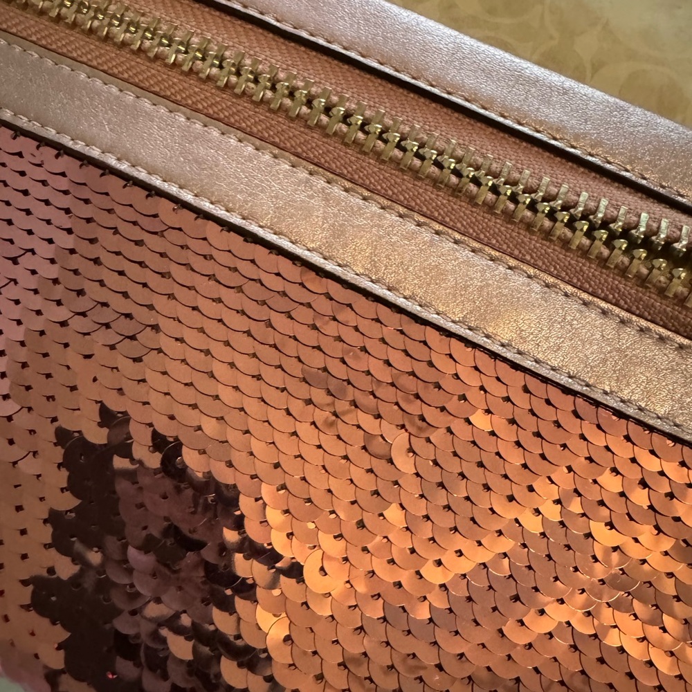 Coach Pink Sequin Clutch - Picture 7 of 7